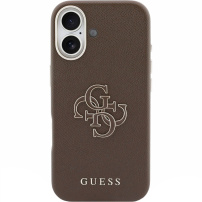 Guess Resin Logo tok iPhone 17 készülékhez - barna