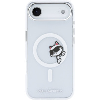 Karl Lagerfeld IML Choupette Peekaboo átlátszó tok MagSafe funkcióval iPhone Air készülékhez - víztiszta