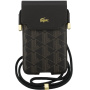 Lacoste Blend Monogram Metal Logo univerzális táska iPhone-hoz - barna