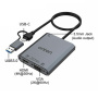 ONTEN M201 3 az 1-ben videó és audió Redukció - HDMI / VGA / 3,5 mm jack USB-C / USB-A - szürke
