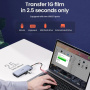 UGREEN 9 az 1-ben hub - SD / TF kártya slot / RJ45 / Display Port / HDMI / VGA / USB-C / 2x USB-A - USB-C - szürke