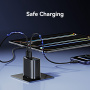 USAMS CC330 GaN gyorstöltő töltő adapter 2x USB-C / 2x USB-A portokkal - 40W - fekete