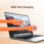 USAMS SJ784 2 az 1-ben szilikon töltő- és adat Kábel és pánt - USB-C - USB-C - 30 cm - fekete