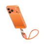 USAMS SJ784 2 az 1-ben szilikon töltő- és adat Kábel és pánt - USB-C - USB-C - 30 cm - fekete