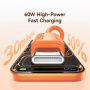 USAMS SJ787 szilikon töltő- és adat Kábel - USB-C - USB-C - 1 m - fehér