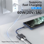 ONTEN OTN-288 2 az 1-ben audio és töltő redukció - 3,5 mm jack / USB-C - USB-C - szürke