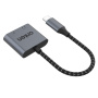 ONTEN OTN-290 2in1 audio és töltő redukció - 2x USB-C - USB-C - szürke