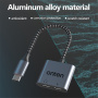 ONTEN OTN-290 2in1 audio és töltő redukció - 2x USB-C - USB-C - szürke