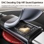 Toocki TQ-YP09D audio kábel - 3,5 mm jack - Lightning - 1 m - fekete