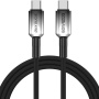DUX DUCIS WLCM Series fonott töltő- és adat Kábel - USB-C - USB-C - 1 m - fekete