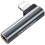 ESSAGER audio redukció - 3,5 mm jack - Lightning - szürke