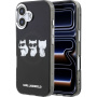 Karl Lagerfeld IML Choupette Trio Watercolor tok MagSafe támogatással iPhone 17-hez - fekete