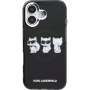 Karl Lagerfeld IML Choupette Trio Watercolor tok MagSafe támogatással iPhone 17-hez - fekete