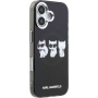 Karl Lagerfeld IML Choupette Trio Watercolor tok MagSafe támogatással iPhone 17-hez - fekete