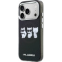Karl Lagerfeld IML Choupette Trio Watercolor MagSafe tok iPhone 17 Pro Max készülékhez - fekete