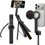 Spigen S582W panorámás Bluetooth szelfibot tripoddal és MagSafe rögzítéssel iPhone-hoz - fekete