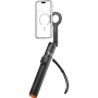 Spigen S582W panorámás Bluetooth szelfibot tripoddal és MagSafe rögzítéssel iPhone-hoz - fekete