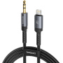 Toocki TQ-YP09D audio kábel - 3,5 mm jack - Lightning - 1 m - fekete