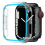 xDfind átlátszó behajtható tok világító kerettel Apple Watch 42mm (Series 10 / 11) - kék