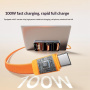 MOMAX DC88 Mag.Link mágneses töltő- és adatkábel - USB-C - USB-C - 1 m - narancssárga