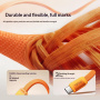 MOMAX DC88 Mag.Link mágneses töltő- és adatkábel - USB-C - USB-C - 1 m - narancssárga