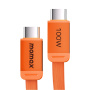 MOMAX DC88 Mag.Link mágneses töltő- és adatkábel - USB-C - USB-C - 1 m - narancssárga