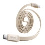 MOMAX DC88 Mag.Link mágneses töltő- és adatkábel - USB-C - USB-C - 1 m - bézs