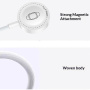 Yesido DX33 mágneses töltőkábel - USB-A mágneses töltőkorong Apple Watch-hoz - 1 m - fehér