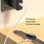 Yesido DS32 mágneses töltő Kábel - USB-C mágneses korong Apple Watch-hoz - 1 m - fehér