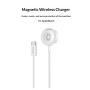 Yesido DS32 mágneses töltő Kábel - USB-C mágneses korong Apple Watch-hoz - 1 m - fehér