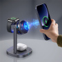 B-36 Qi2 3 az 1-ben mágneses vezeték nélküli állvány iPhone / Apple Watch / AirPods készülékekhez - 25W - fekete