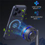 B-36 Qi2 3 az 1-ben mágneses vezeték nélküli állvány iPhone / Apple Watch / AirPods készülékekhez - 25W - fekete