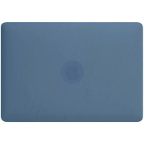 Matt átlátszó tok kihajtható állvánnyal MacBook Neo (A3404) - sötétkék