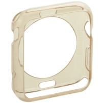 HAWEEL vékony átlátszó borító / tok - Apple Watch 42mm - arany