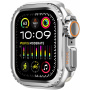 Ultra stílusú óra fém tok Apple órához, 46 mm - ezüst
