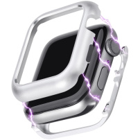 Mágneses fém borító Apple Watch 44mm - ezüst