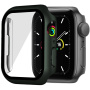 Matt védő tok edzett üveggel - Apple Watch 45mm - olívazöld