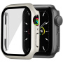 Matt védő tok edzett üveggel - Apple Watch 45mm - arany