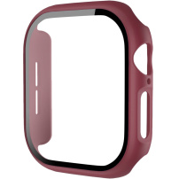 Matt tok edzett üveggel Apple Watch 42mm-hez (Series 10 / 11) - borvörös