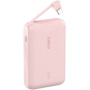 BELKIN Boost Charge powerbank beépített USB-C kábellel és USB-C porttal - 10 000 mAh - rózsaszín