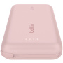 BELKIN Boost Charge powerbank beépített USB-C kábellel és USB-C porttal - 10 000 mAh - rózsaszín