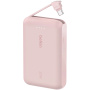 BELKIN Boost Charge powerbank beépített USB-C kábellel és USB-C porttal - 10 000 mAh - rózsaszín