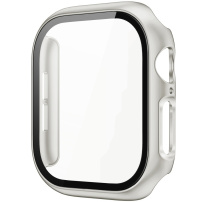 Fém tok edzett üveggel Apple Watch 42mm-hez (Series 10 / 11) - starlight