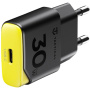 Tactical Minimi GaN gyorstöltő töltő adapter USB-C porttal - 30W - fekete