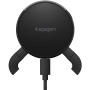 Spigen Essential Peltier autós mágneses tartó szellőzőrácsba vezeték nélküli töltéssel iPhone-hoz - fekete