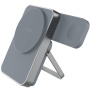 FIXED MagZen 5 vezeték nélküli MagSafe powerbank Apple Watch töltéssel, állvánnyal és USB-C porttal - 5 000 mAh - szürke