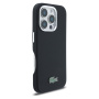 Lacoste Iconic Petit Pique Metal Logo tok MagSafe-szel iPhone 16 Pro készülékhez - fekete