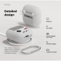 ELAGO AW5 Retro játékkonzol stílusú tok karabinerrel AirPods 4 / 5 fülhallgatóhoz - fekete