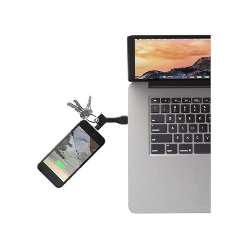 Nomad Key kulcstartó lightning konektorral fekete AppleKing.hu