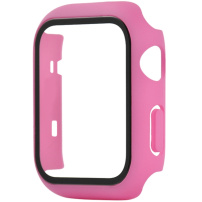Védő borító edzett üveggel - Apple Watch 38mm - rózsaszín